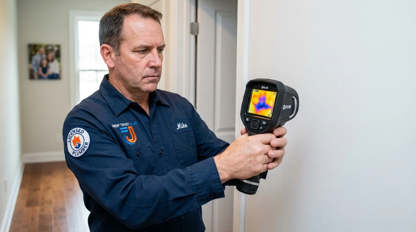 Thermal imaging leak detection by Johns Plumbing LLC in Pinedale